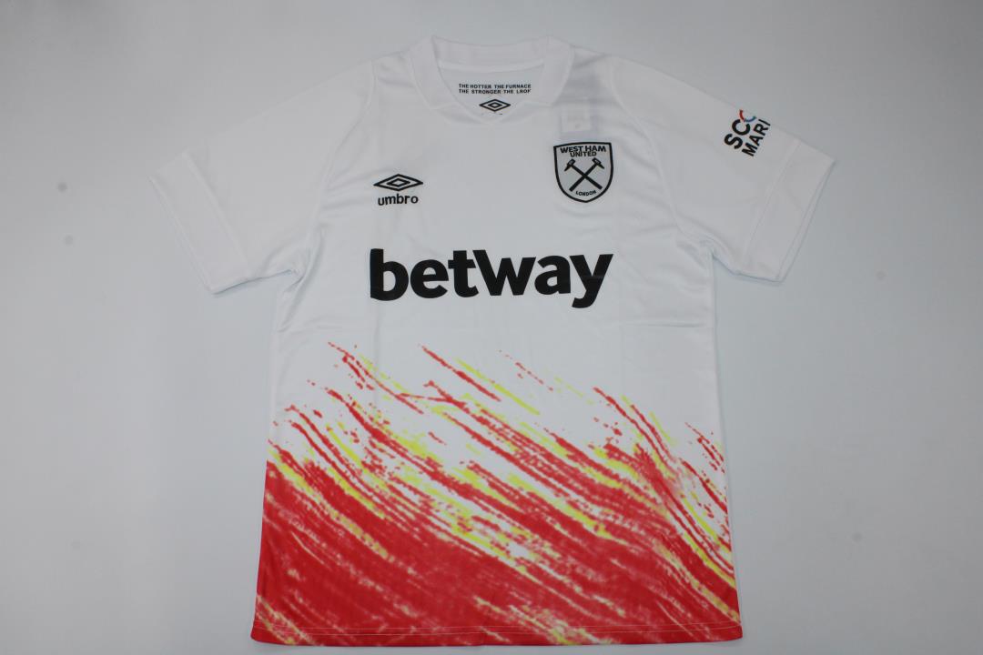 AAA Quality Westham 22/23 Third White Soccer Jersey